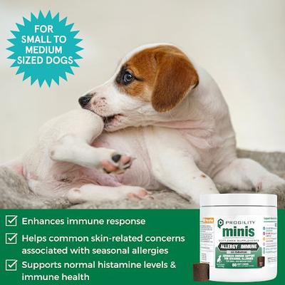 Show full view: Nootie Progility Minis Allergy & Immune for Seasonal Allergies Soft Chew Supplement for Dogs, 60 count slide 4 of 7