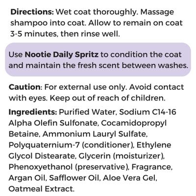 Show full view: Nootie Soft Lilly Passion Restoring Formula Dog Shampoo, 1-gal bottle slide 7 of 9