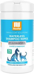 Nootie Sweet Pea & Vanilla Dog & Cat Waterless Shampoo Wipes, 70 count
