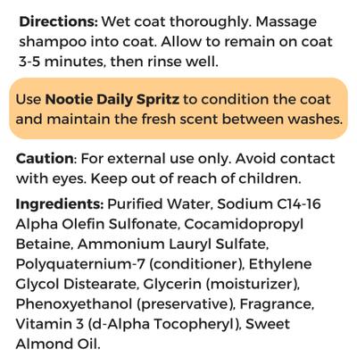 Show full view: Nootie Warm Vanilla Cookie Moisturizing Formula Dog Shampoo, 1-gal bottle slide 7 of 10