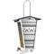 Show in main carousel: Nordic Bohemian Print Snack Shack Squirrel-Resistant Seed Wild Bird Feeder, White slide 1 of 2