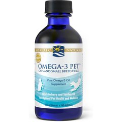 Nordic Naturals Omega-3 Pet Liquid Supplement for Cats & Small Dogs, 2-fl oz bottle