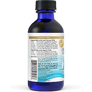 Nordic Naturals Omega-3 Pet Liquid Supplement for Cats & Small Dogs, 2-fl oz bottle