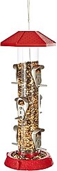 North States 2-in-1 Hinged-Port Bird Feeder, 6-Perch, Red slide 2 of 7