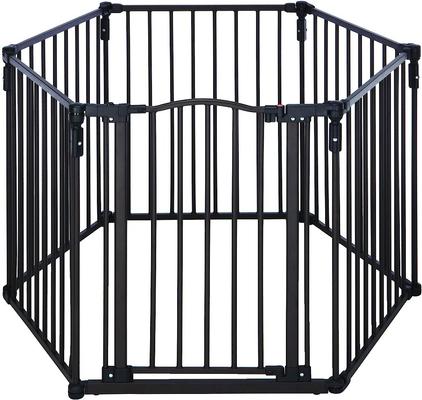 Show full view: North States 3-in-1 Arched Metal Superyard Dog Gate, Bronze slide 3 of 6