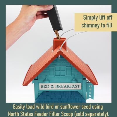 Show full view: North States Bed & Breakfast Bird Feeder, Turquoise & Copper slide 3 of 9