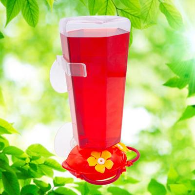 Show full view: North States Clearview Window-Mount Hummingbird Feeder, Red, 27-oz slide 3 of 5