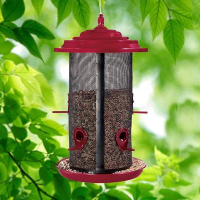 Show full view: North States Crimson Extra Large Twin Bird Feeder, Red slide 5 of 6