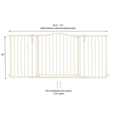 Show full view: North States Deluxe Hardware Mount Dog Gate, White slide 5 of 6