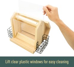 North States Impeckable Suet & Birdseed Wild Bird Feeder, Natural slide 2 of 7