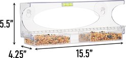 North States Large Clear Choice Window Bird Feeder