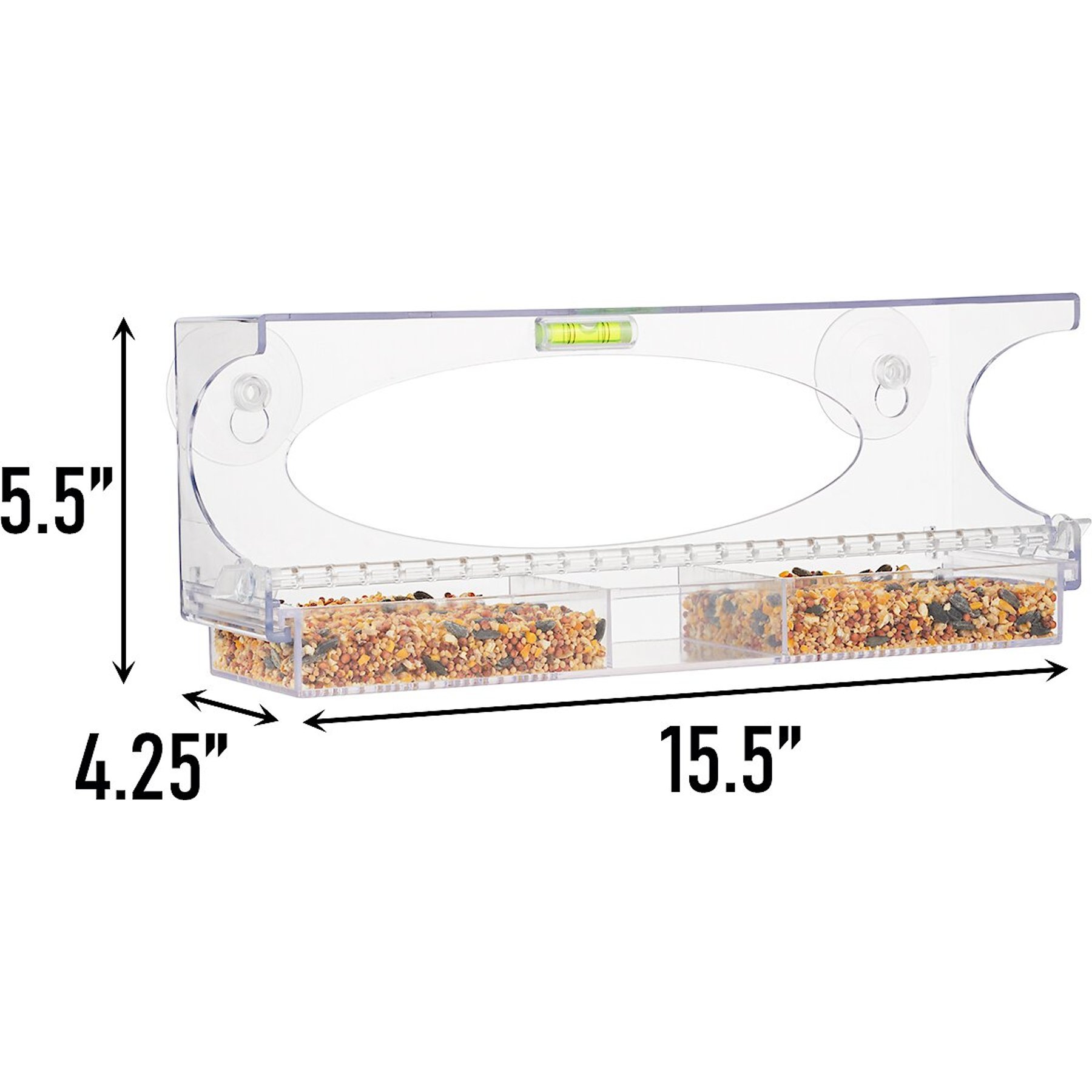 North States Large Clear Choice Window Bird Feeder