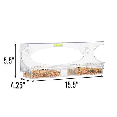 Show full view: North States Large Clear Choice Window Bird Feeder slide 1 of 9