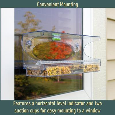 Show full view: North States Large Clear Choice Window Bird Feeder slide 2 of 9