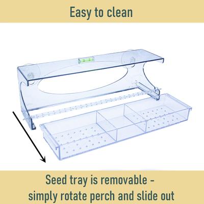 Show full view: North States Large Clear Choice Window Bird Feeder slide 4 of 9