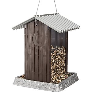 North States Outhouse Bird Feeder, Bronze & Brown