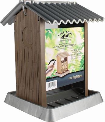 Show full view: North States Outhouse Bird Feeder, Bronze & Brown slide 5 of 6