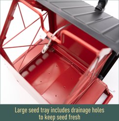 North States Red Barn Squirrel Resistant Wild Bird Feeder, Red slide 2 of 8