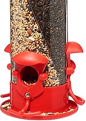 North States Triple Twist Tube Bird Feeder, Red slide 2 of 5