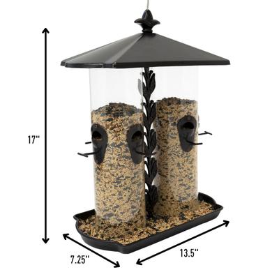 Show full view: North States Ultimate Dual Tube Wild Bird Feeder, Bronze slide 7 of 9