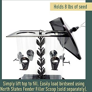 North States Ultimate Dual Tube Wild Bird Feeder, Bronze