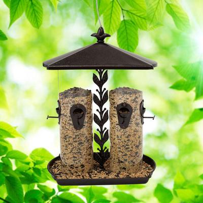 Show full view: North States Ultimate Dual Tube Wild Bird Feeder, Bronze slide 2 of 9
