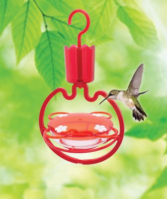 Show full view: North States Vertical Hummingbird Tray Feeder, Red, 8-oz slide 2 of 2