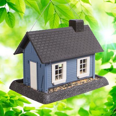 Show full view: North States Village Collection Bird Feeder, Blue Cottage, Large slide 6 of 8