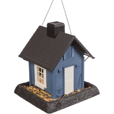 North States North States Village Collection Bird Feeder, Blue Cottage, Small