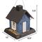 Show in main carousel: North States Village Collection Bird Feeder, Blue Cottage, Small slide 6 of 9