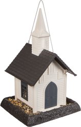 North States Village Collection Church Bird Feeder, White, Small