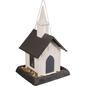 North States Village Collection Church Bird Feeder, White, Small