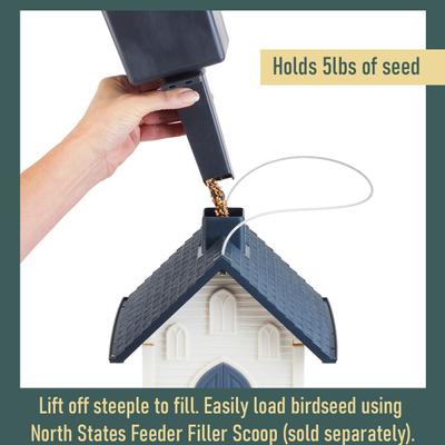 Show full view: North States Village Collection Church Bird Feeder, White, Small slide 3 of 9