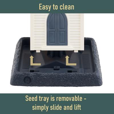 Show full view: North States Village Collection Church Bird Feeder, White, Small slide 4 of 9