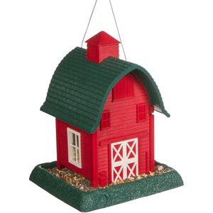 North States Village Collection Large Bird Feeder, Red Barn