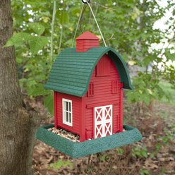 North States Village Collection Large Bird Feeder, Red Barn slide 2 of 9