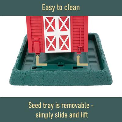 Show full view: North States Village Collection Large Bird Feeder, Red Barn slide 4 of 10
