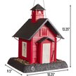 Mangiatoia Per Uccelli North States Village Collection - Negozio Rosso Da Esterno, Capacità 2,9Kg, Facile Da Pulire, Made In USA