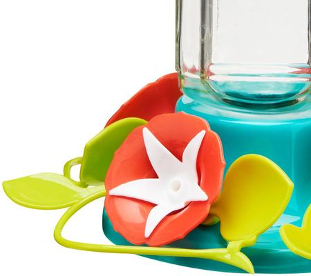 Show full view: North States Vintage Vine Bird Feeder, Teal & Orange slide 2 of 5