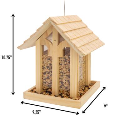 Show full view: North States Wood Chalet Wild Bird Feeder, Natural slide 6 of 8