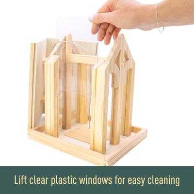 Show full view: North States Wood Chalet Wild Bird Feeder, Natural slide 4 of 8