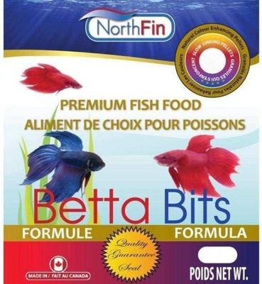 Show full view: NorthFin Betta Bits 1 mm Pellets Fish Food, 20-g bag slide 2 of 6