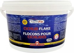 NorthFin Cichlid Flake Formula Fish Food, 350-g jar