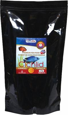 Show full view: NorthFin Cichlid Formula 1 mm Sinking Pellets Fish Food, 2.5-kg bag slide 1 of 3