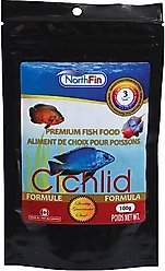 NorthFin Cichlid Formula 3 mm Sinking Pellets Fish Food, 100-g bag