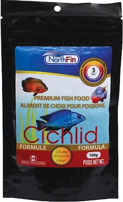 Show full view: NorthFin Cichlid Formula 3 mm Sinking Pellets Fish Food, 100-g bag slide 1 of 6