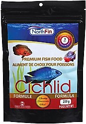 NorthFin Cichlid Formula 3 mm Sinking Pellets Fish Food, 250-g bag