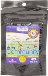 NorthFin Community Formula 0.5 mm Sinking Pellets Fish Food, 20-g bag