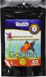 NorthFin Goldfish Formula 2 mm Sinking Pellets Fish Food, 100-g bag