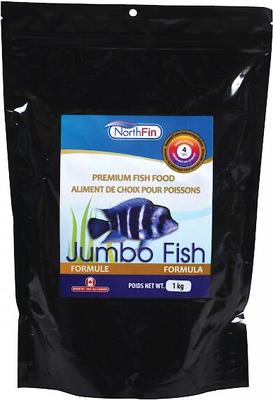 Show full view: NorthFin Jumbo Formula 4 mm Sinking Pellets Fish Food, 1-kg bag slide 1 of 3